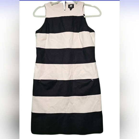 W by Worth Size 6 EUC Monochrome Sleeveless Dress - Picture 1 of 4